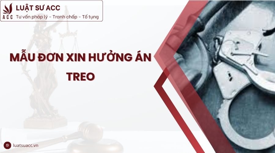 Mẫu đơn xin hưởng án treo